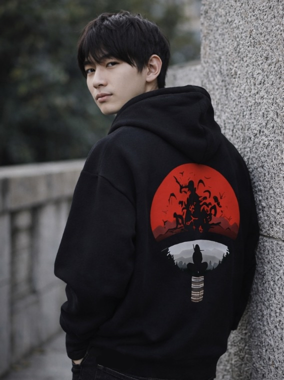 Itachi-inspired sweatshirt